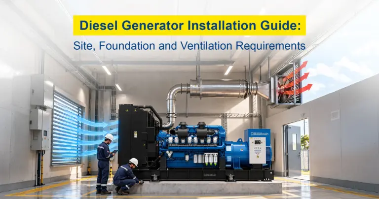DG Set Installation Guide: Site, Foundation, Airflow
